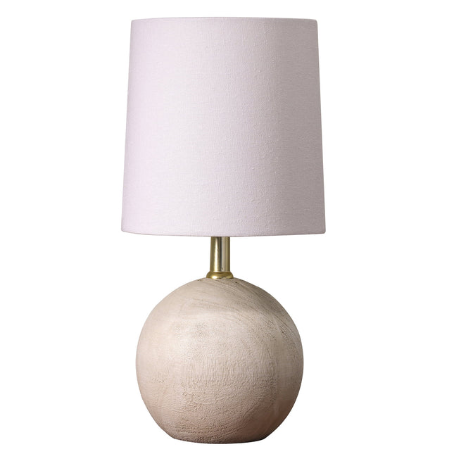 Mini Ball Table Lamp – 12.75" H, Contemporary Accent Lighting