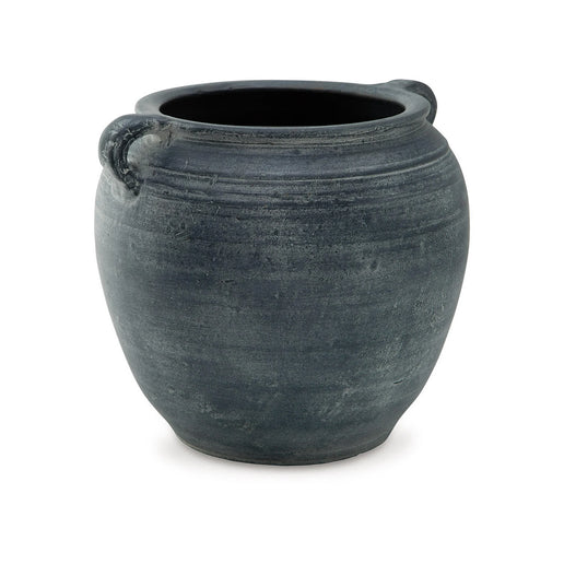 Distressed Blue Terra Cotta Vase